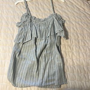 cute tank top with ruffle